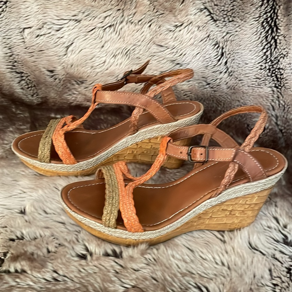 Kellie & Katie Strappy Wedge Sandals size 7.5/38 - Picture 3 of 9